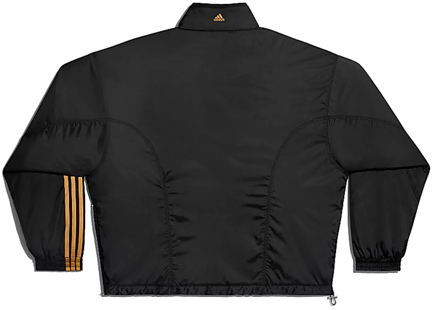 Унисекс-ветровка с принтом 3-Stripes Padded Windbreaker Adidas, Black/Mesa — фото 2