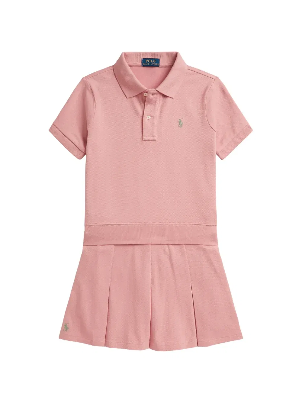 Комплект с вышитым логотипом Polo Ralph Lauren Kids, розовый