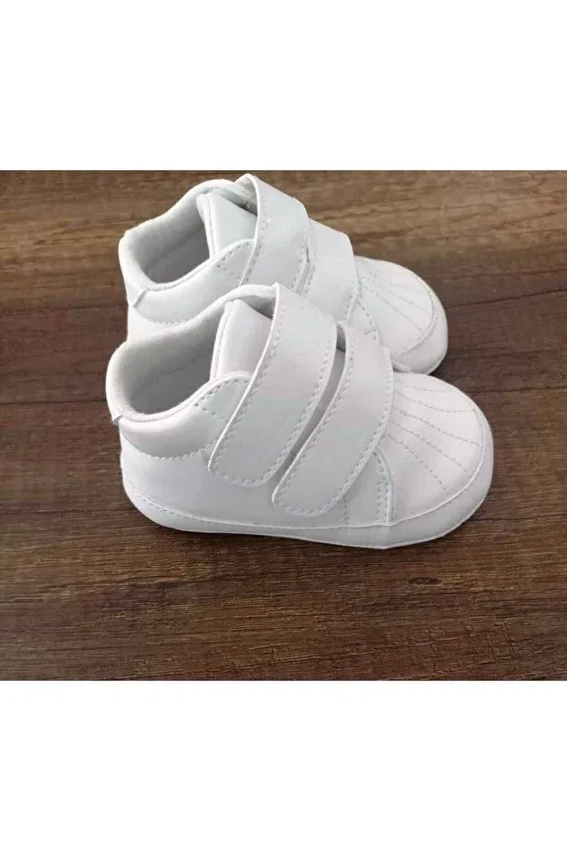 Детские спортивные тапочки для девочек из искусственной кожи Babytor, White — фото 2