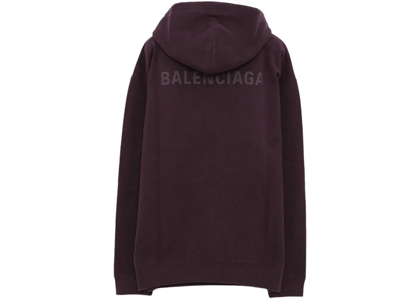 Женский худи оверсайз с принтом Balenciaga, Eggplant — фото 2