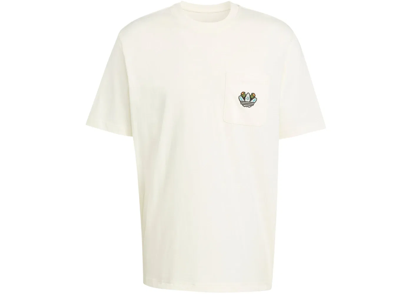 Мужская футболка свободного кроя с принтом Adidas Monogram Loose Tee, Off White