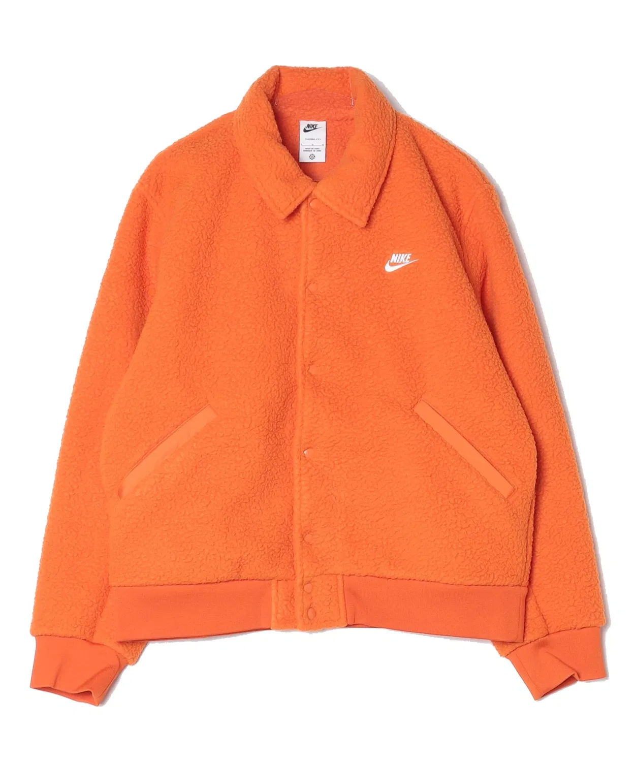 Мужская куртка-коуч с флисом, модель HV1430 NIKE, Оранжевый