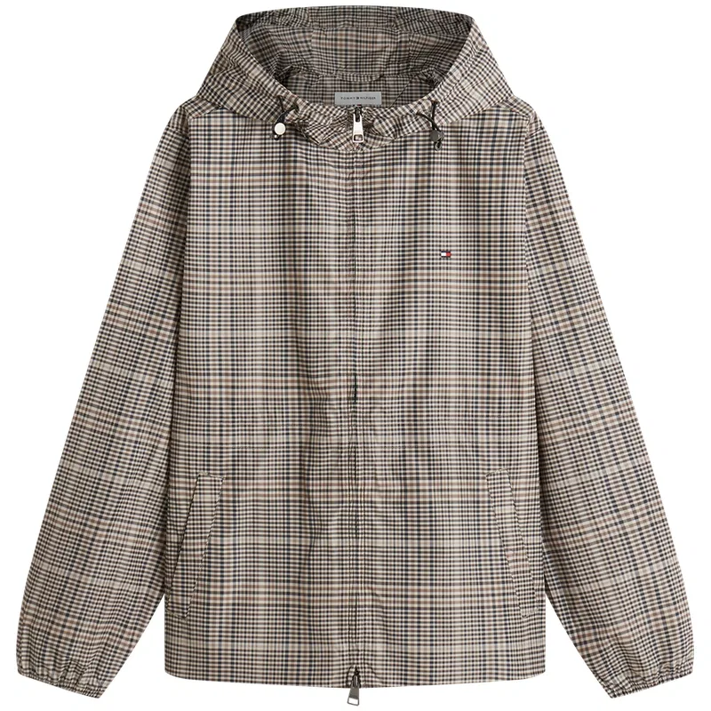 Женская куртка с капюшоном несъемным, в клетку, Tommy Hilfiger, Multicolor Plaid