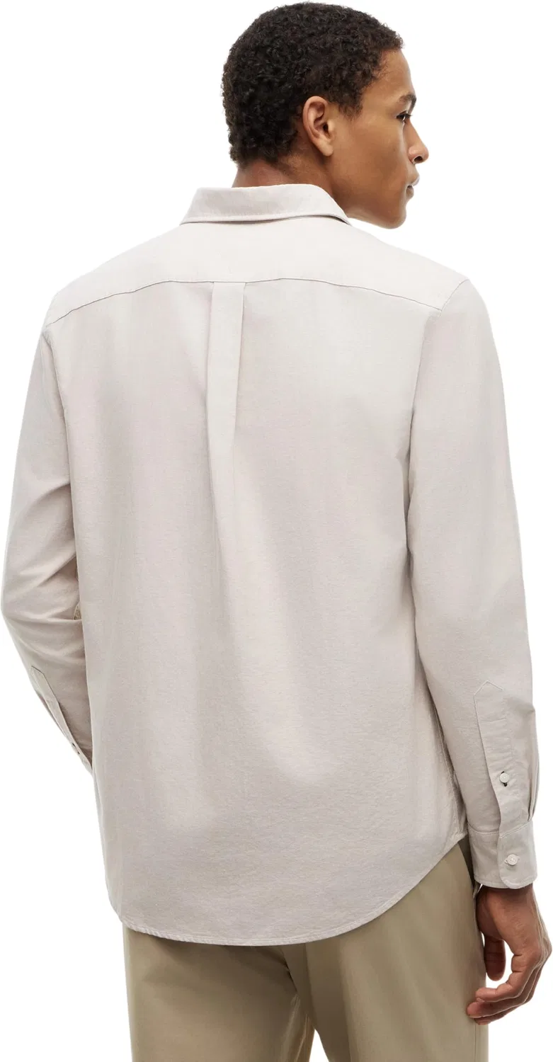 Мужская рубашка с длинным рукавом Oxford Tommy Hilfiger, Khaki (Safari Canvas) — фото 2