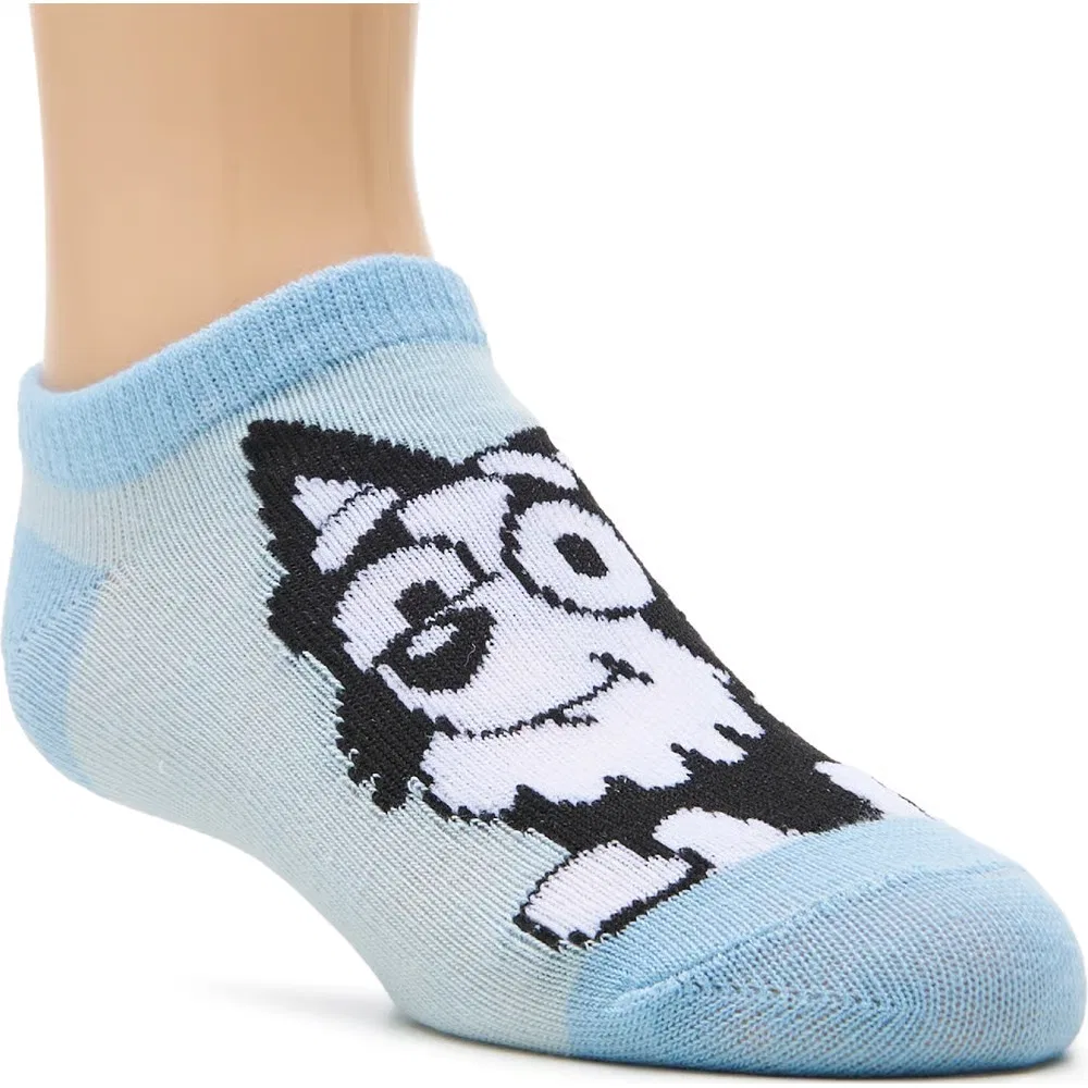 Набор из 6 детских синих носков до щиколотки Bluey, Bluey Assorted — фото 4