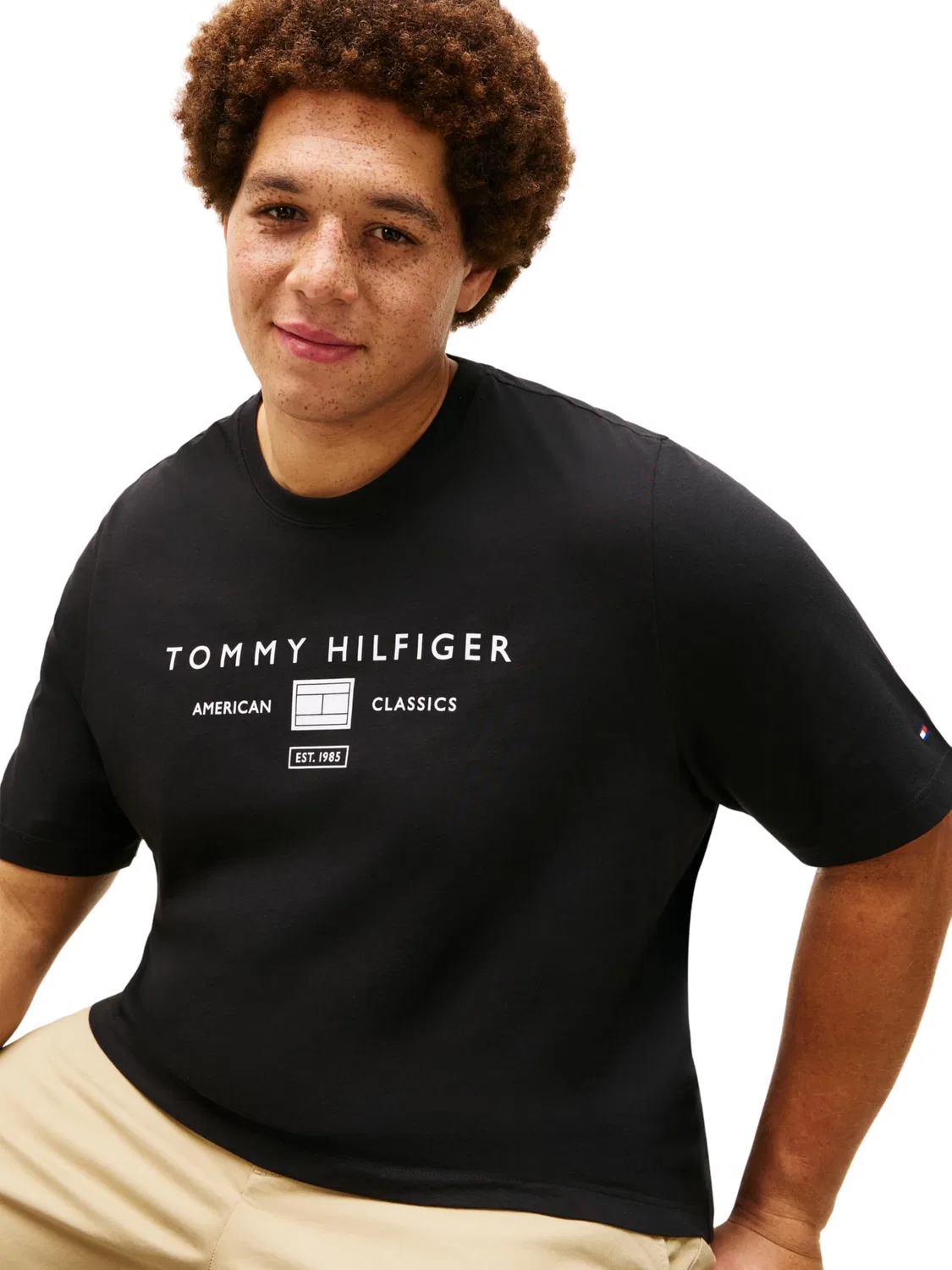 Мужская футболка с принтом BT-Brand Love Mono Stack Tee Tommy Hilfiger, Black — фото 4