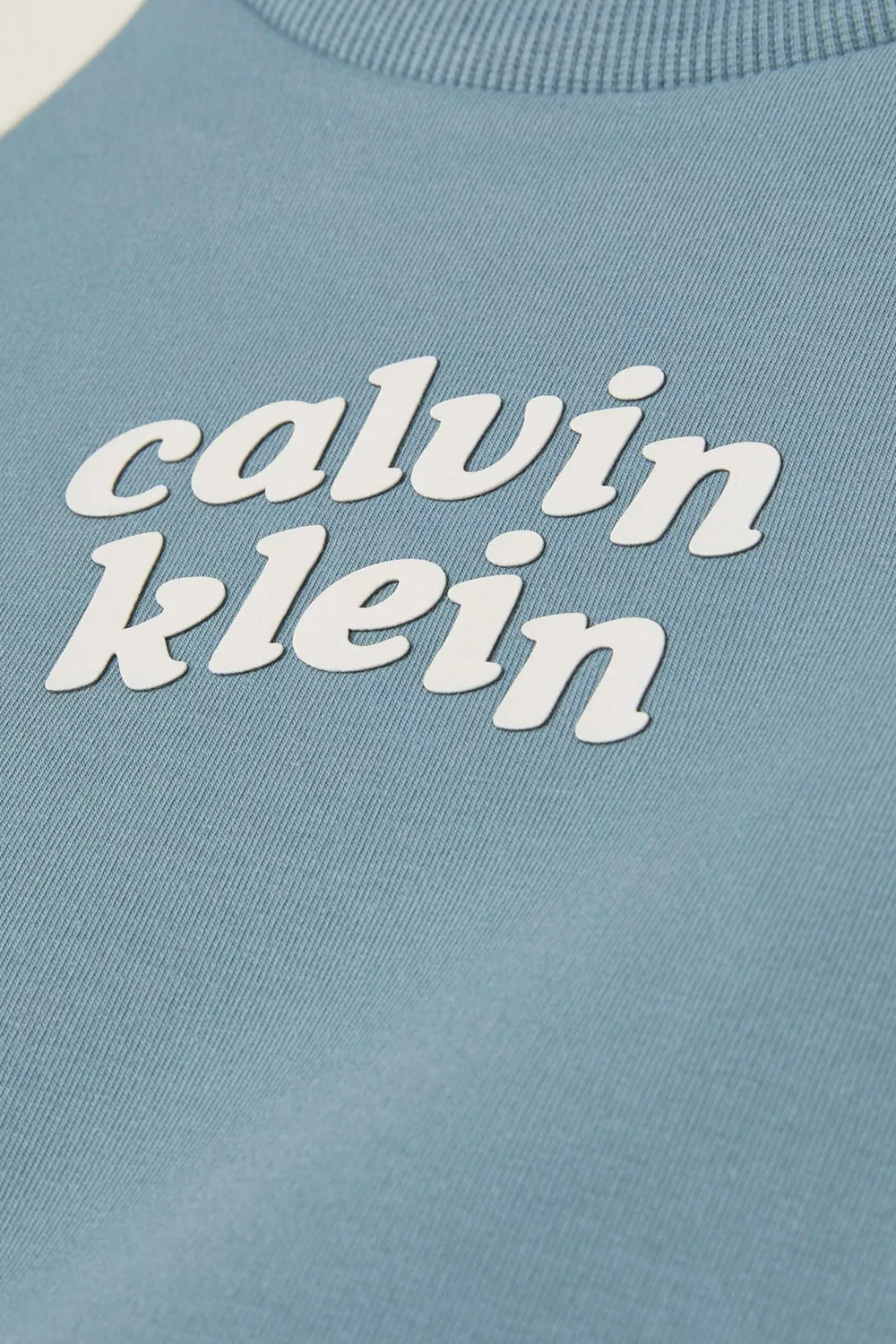Комплект из футера с длинным рукавом и штанами Calvin Klein, синий — фото 4