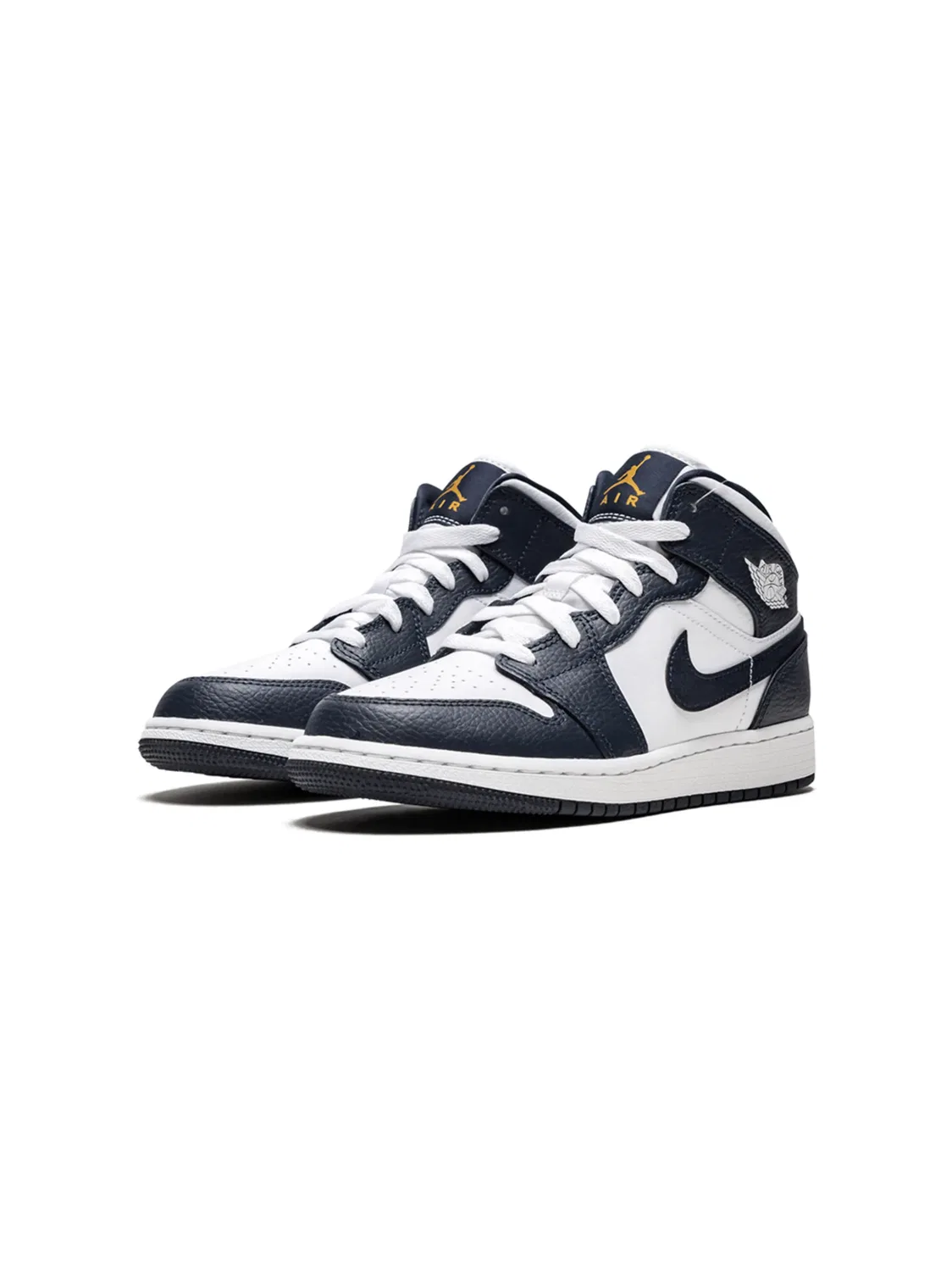 Кроссовки Air Jordan 1 Mid Obsidian, белый — фото 2