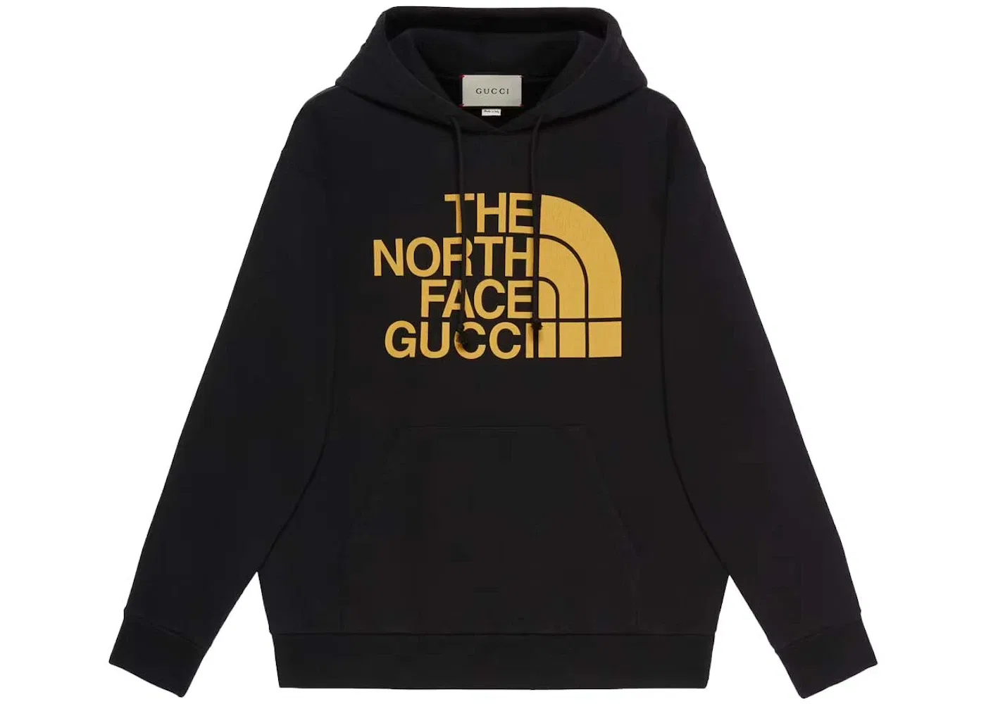 Мужская худи с принтом Gucci x The North Face Web Print Hoodie Gucci, Black