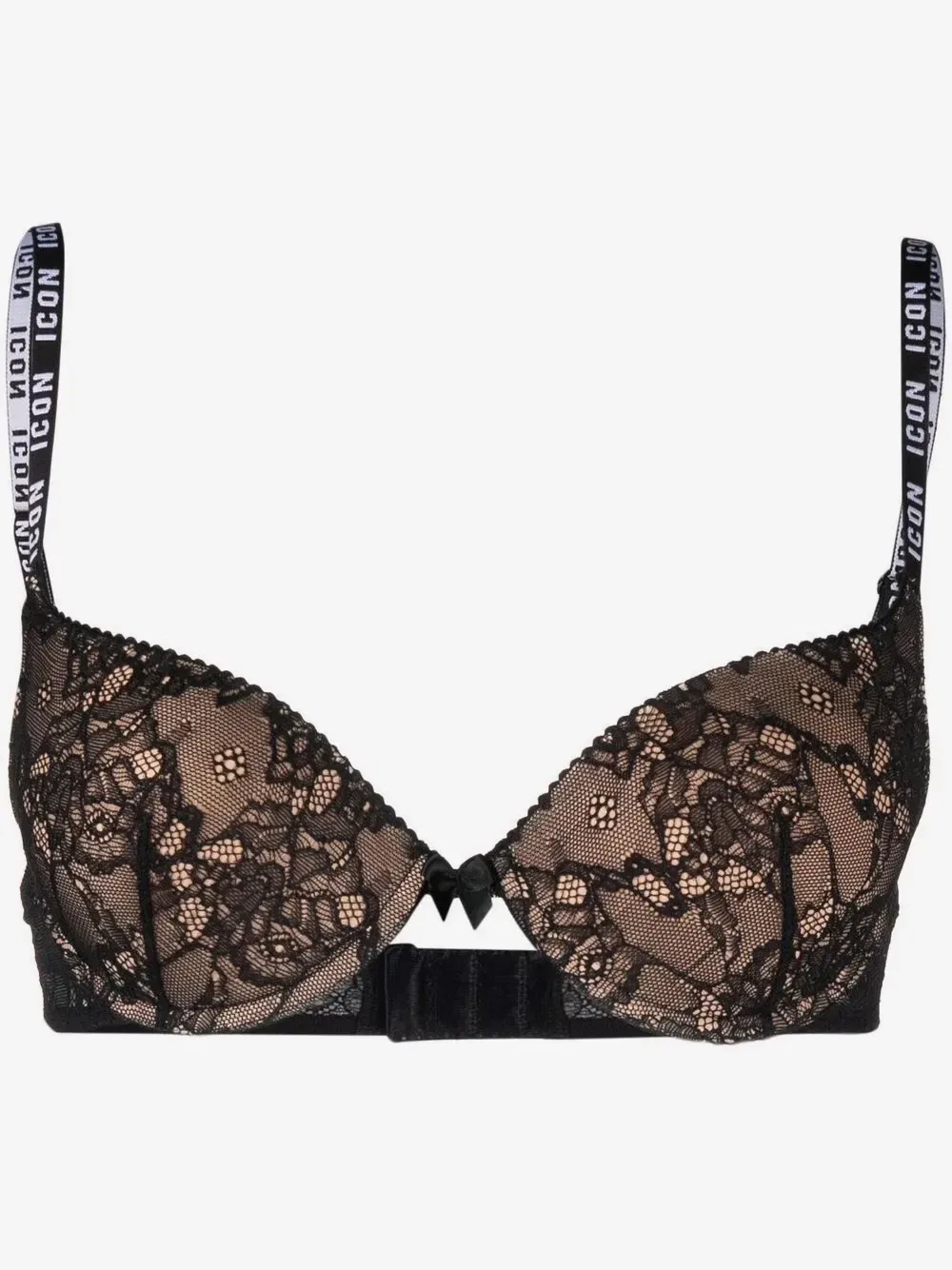 Кружевной бюстгальтер Icon Dsquared2, черный