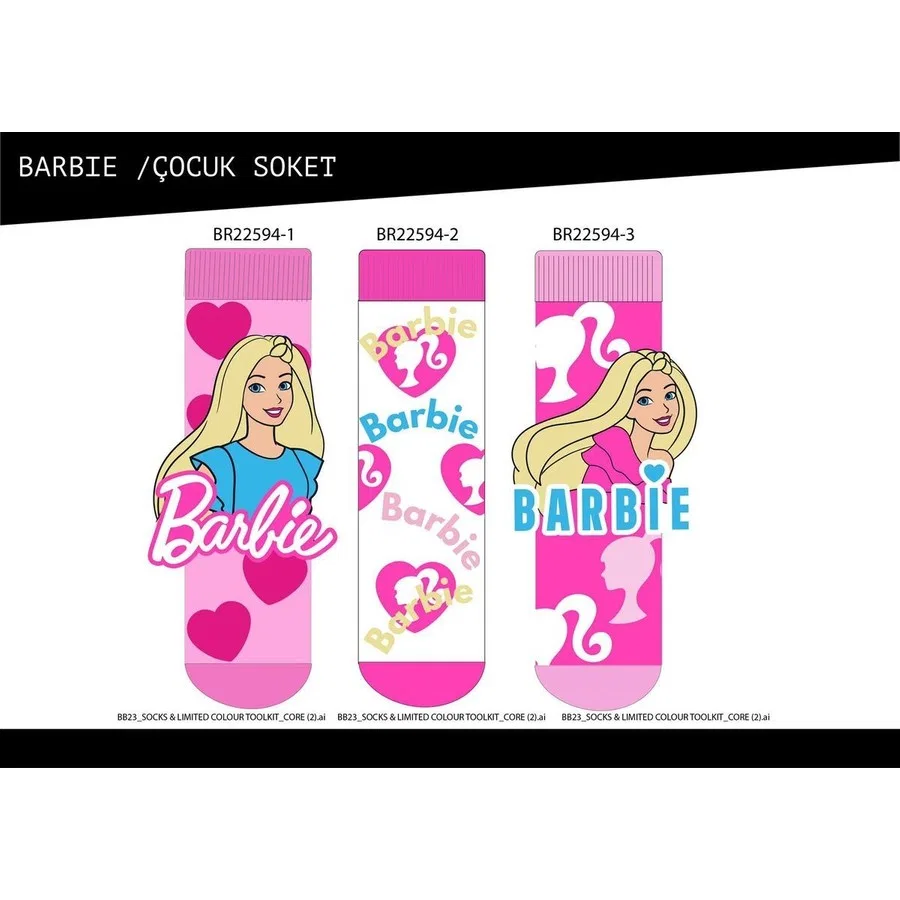 Детские носки с принтом Barbie 22594 Çimpa, Смешанный