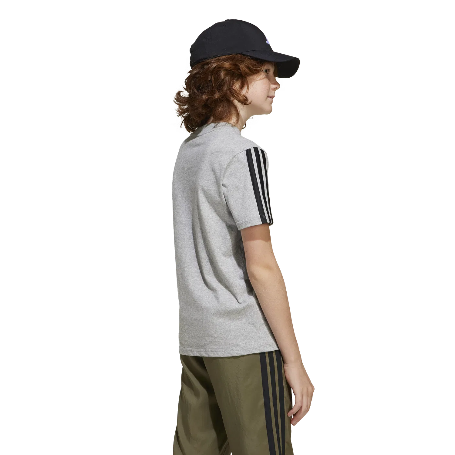 Детская футболка с коротким рукавом Adidas, серый — фото 2