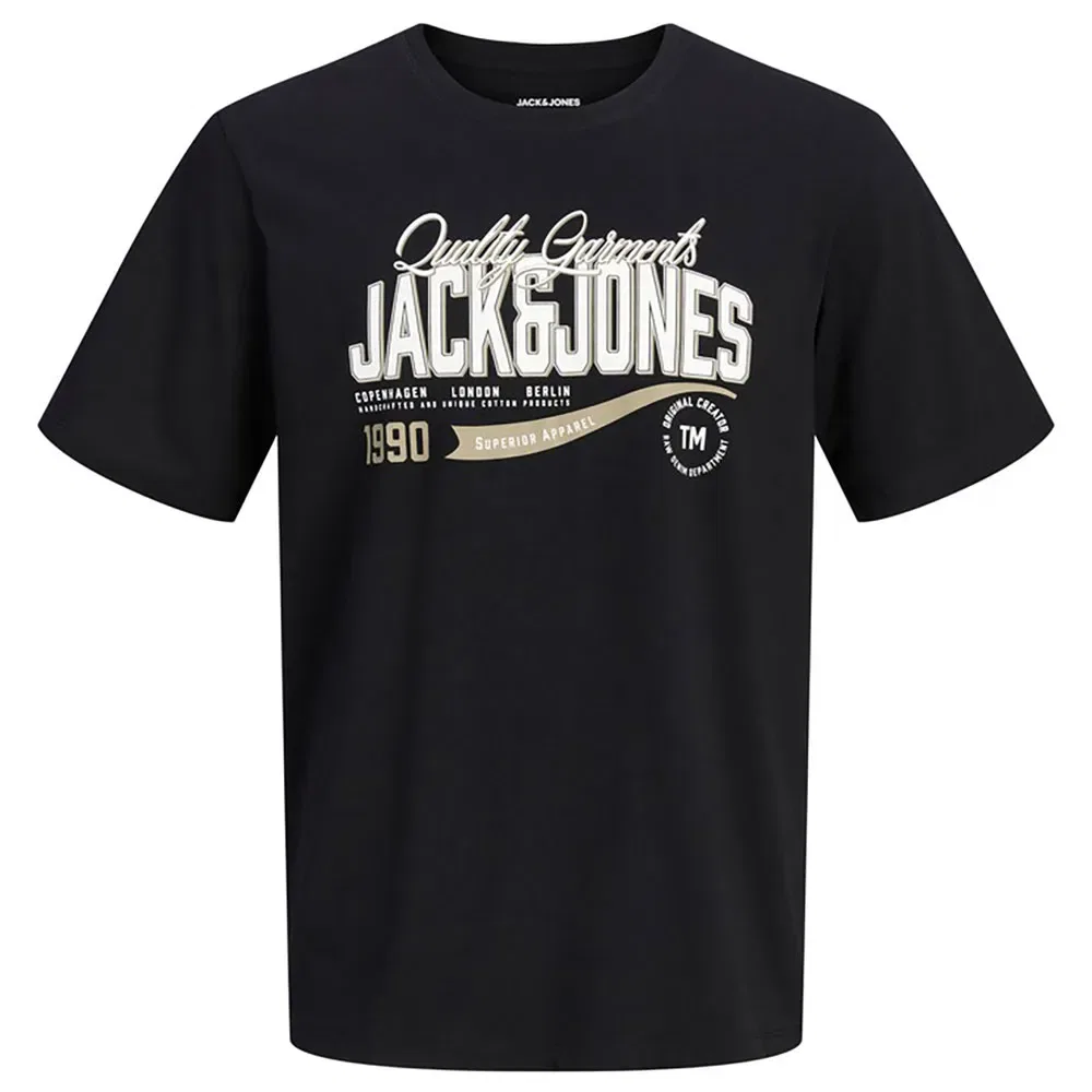 Детская футболка с принтом Logo Short Sleeve Jack & jones, Black