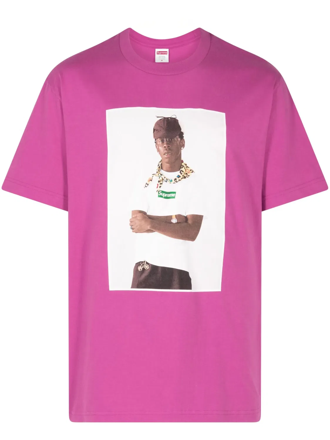 Футболка с фотопринтом x Tyler The Creator Supreme, магента