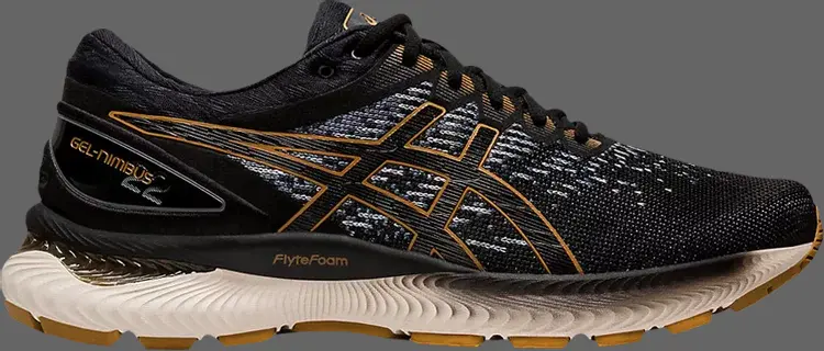 

Лимитированные кроссовки gel nimbus 22 knit 'black' Asics, черный