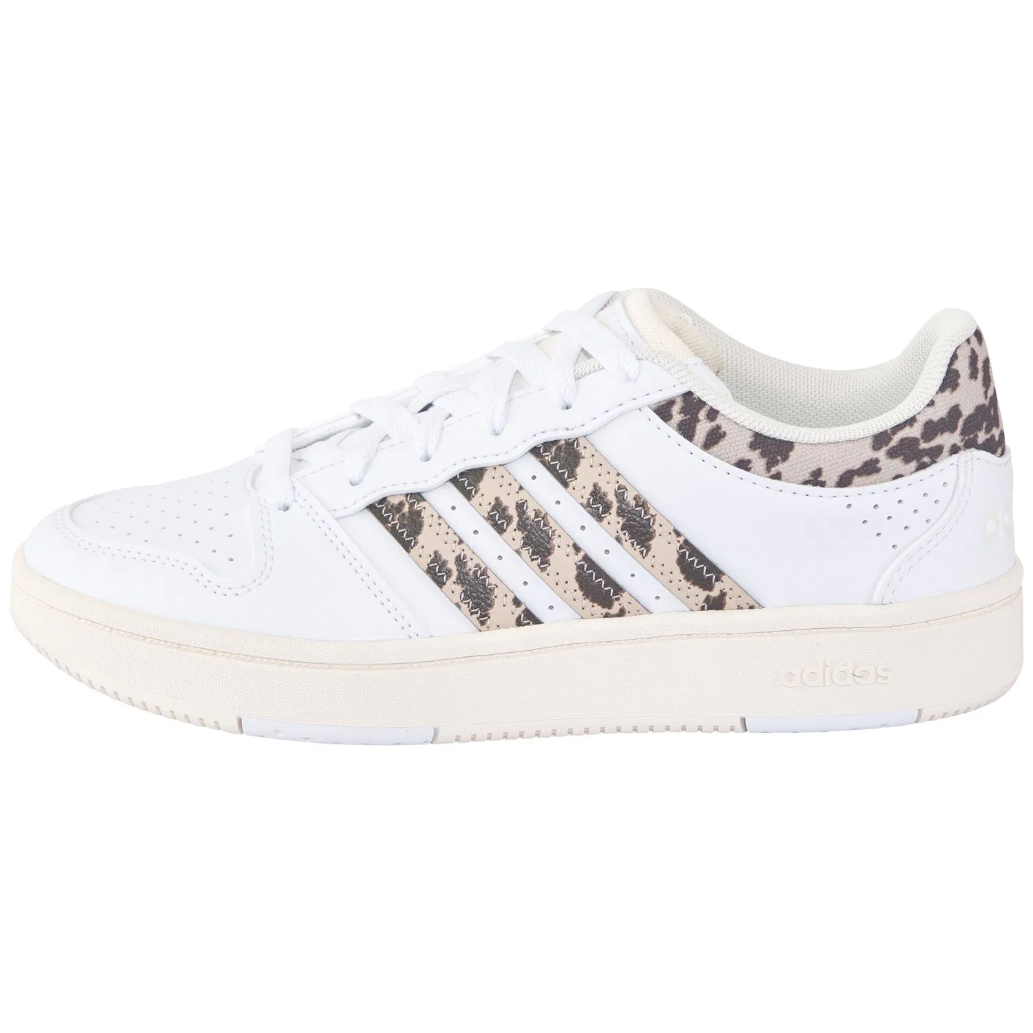 Детские кроссовки классические Hoops Classic J Adidas Sportswear, Cloud White/Supplier Colour/Cream White — фото 2