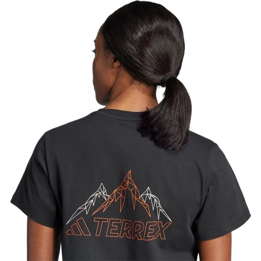 Футболка с принтом TX Mountain Tee adidas, Черный — фото 4