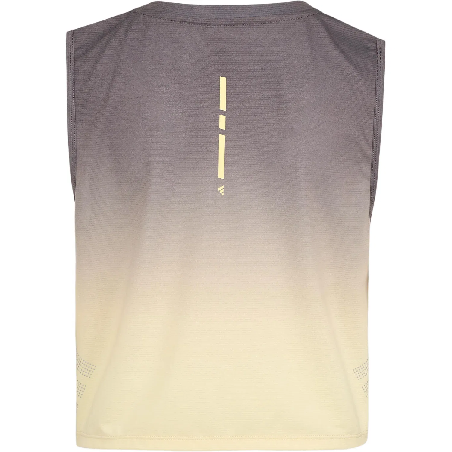 Топ-майка с круглым вырезом, модель Tank, Adidas, Charcoal Gray/Yellow/Dark Silver Gray — фото 3