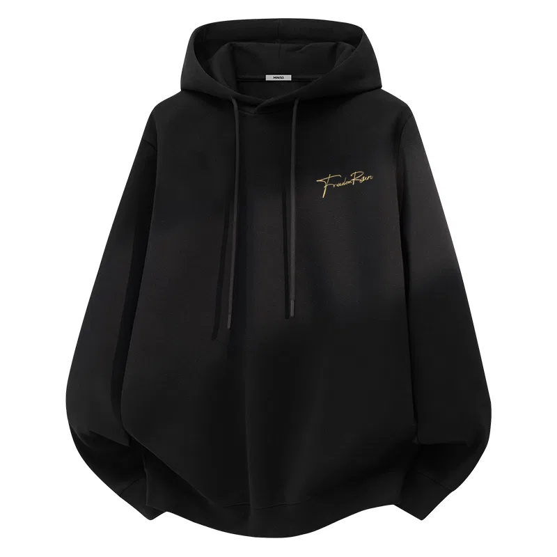 Детский свитшот свободного кроя Freedom Run Chest Logo MINISO, Gray Pea Green — фото 4
