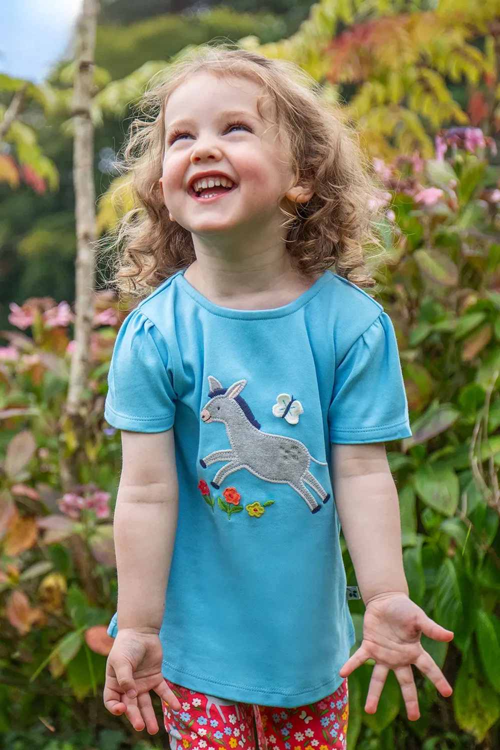 Детская футболка с аппликацией Emily Frugi, Blue — фото 2