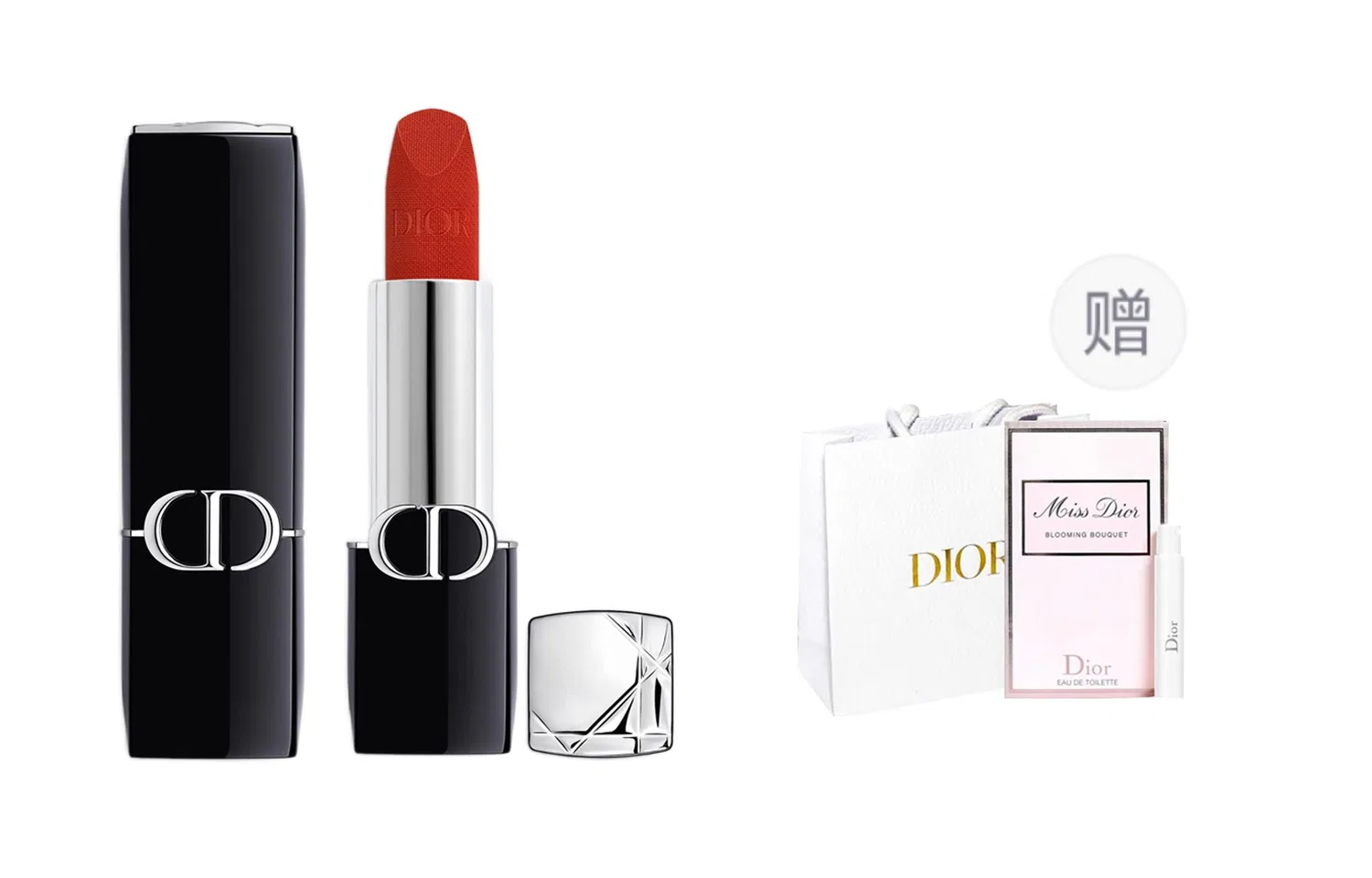 Женская помада Velvet 846 Tomato Red, DIOR, с образцом аромата