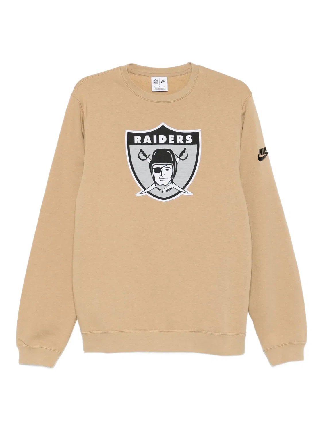 Свитшот NFL Las Vegas Raiders Swing Pass Rewind Club Nike, бежевый