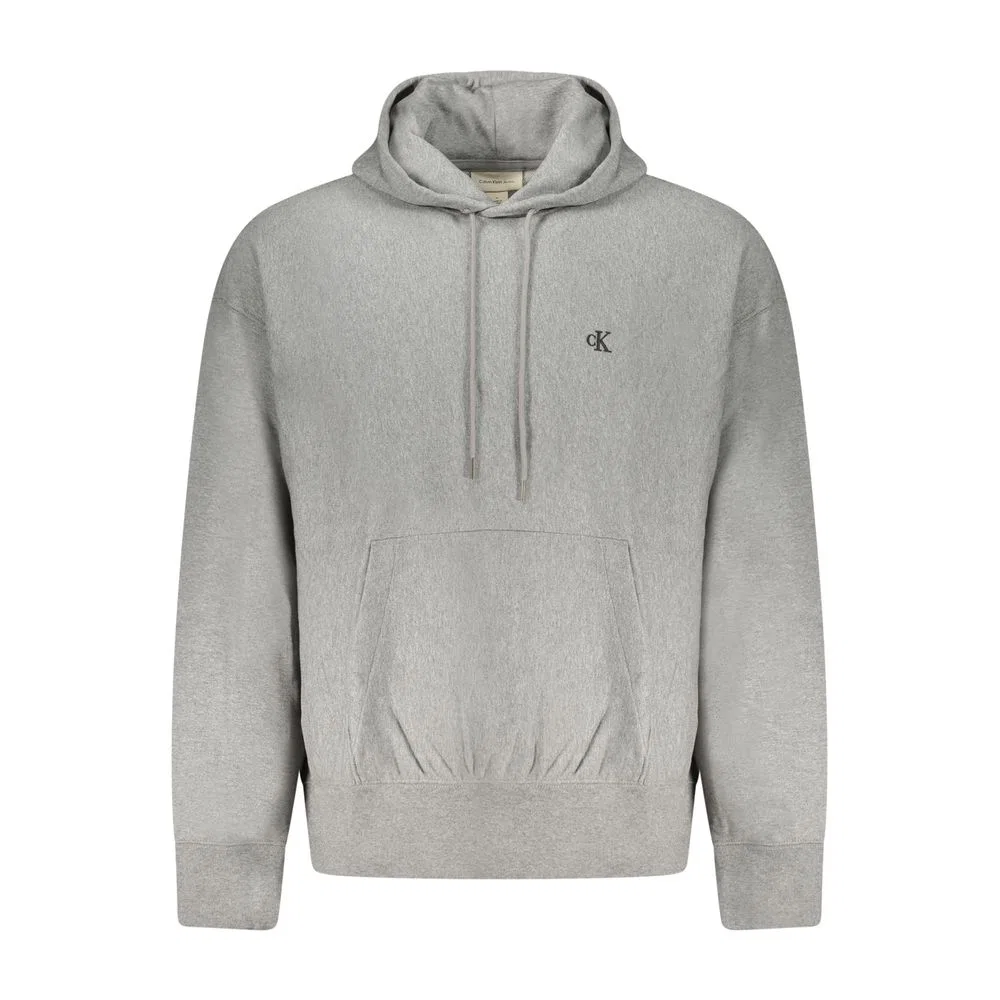Мужской свитшот с капюшоном на молнии Grigio Calvin Klein, Gray