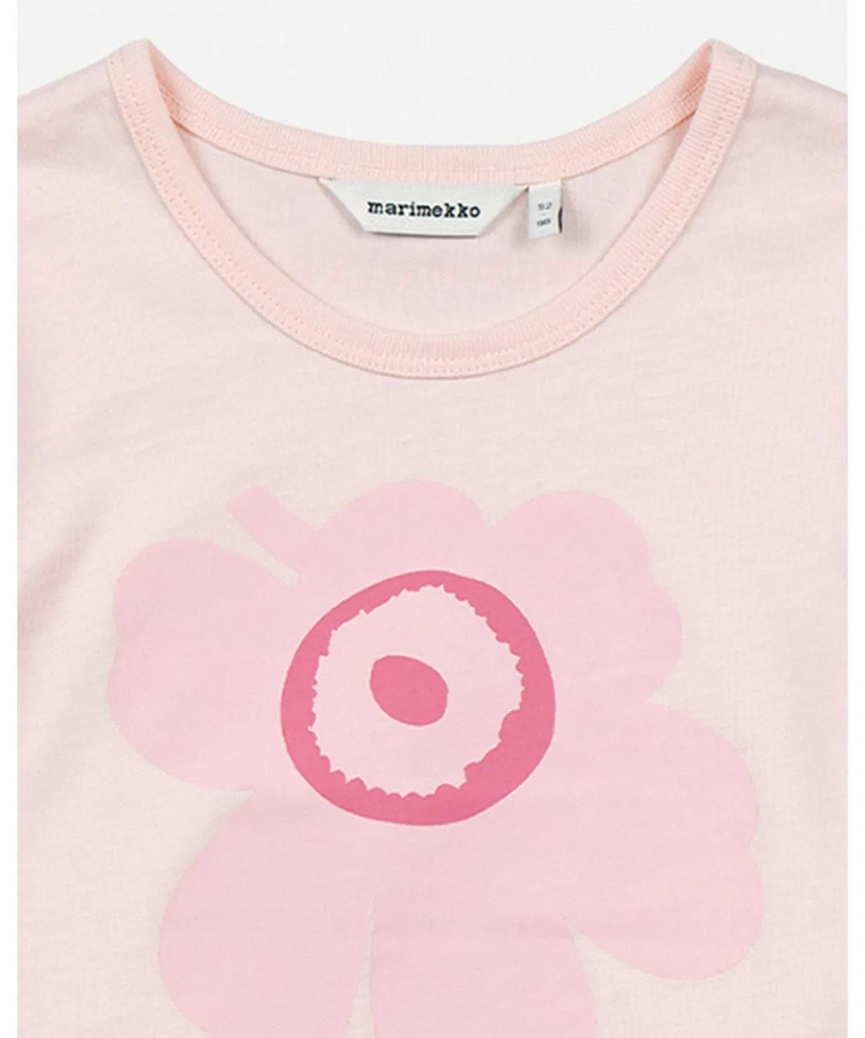 Детская футболка Paja Unikko Logo Marimekko, хлопок, розовый — фото 3