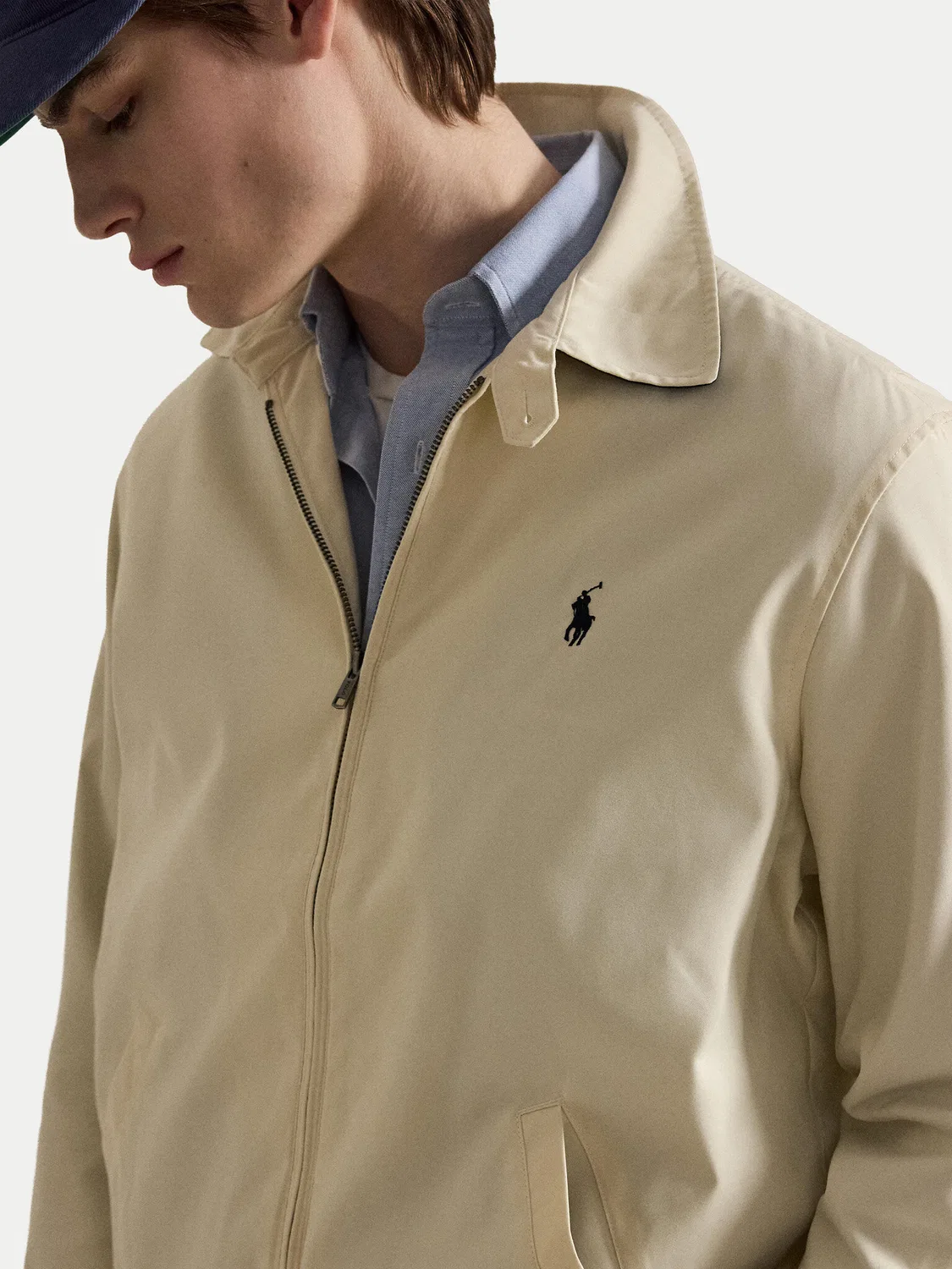Мужская демисезонная куртка стандартного кроя Twill Bi-Swing Polo Ralph Lauren, бежевый — фото 4