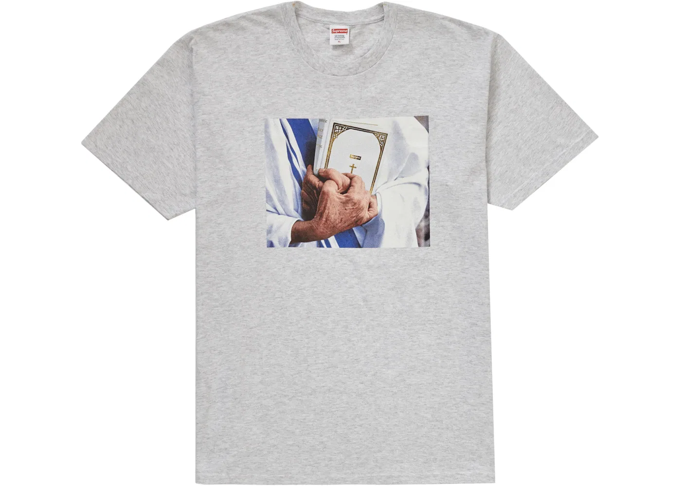 Мужская футболка с принтом Bible Tee Supreme, Ash Grey