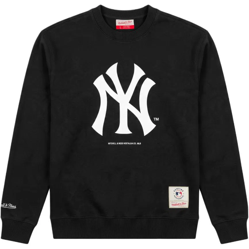 Детский свитшот без капюшона New York Yankees Black Mitchell Ness