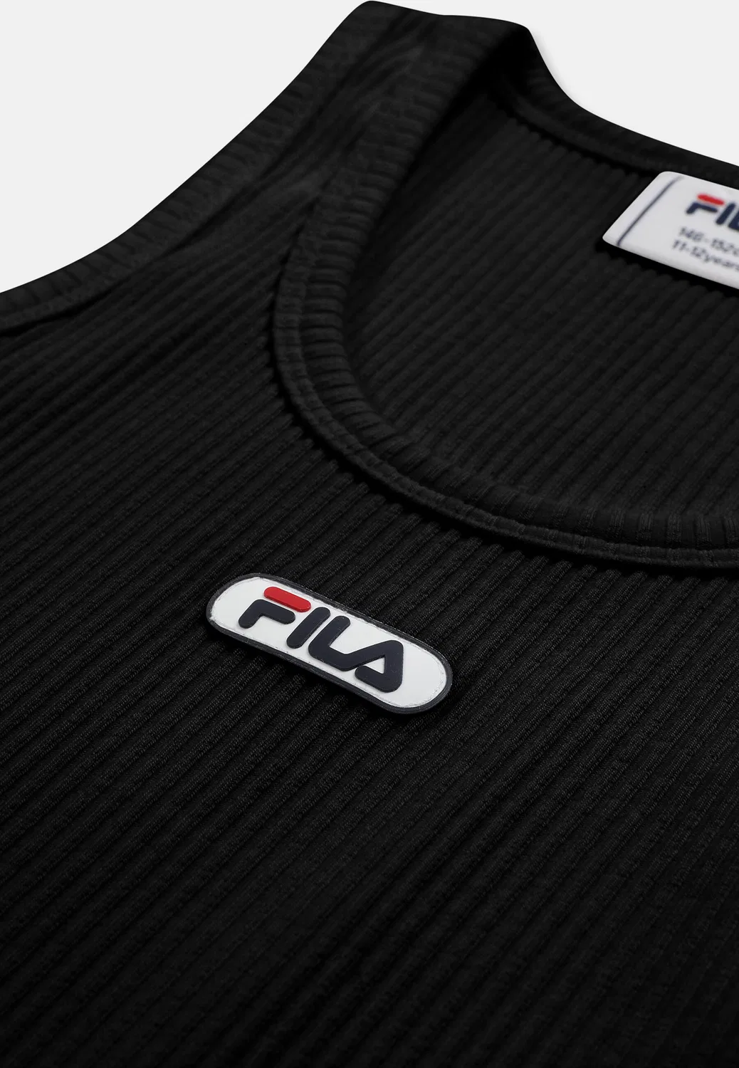 Детский топ с принтом FORCONE Logo Fila, Schwarz — фото 3