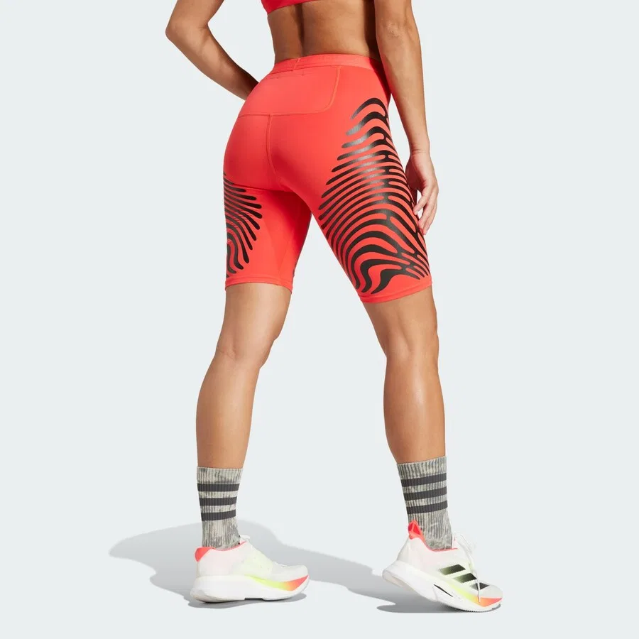 Спортивные узкие шорты ADIDAS PERFORMANCE 'Adizero Control Running Short' красного цвета — фото 3