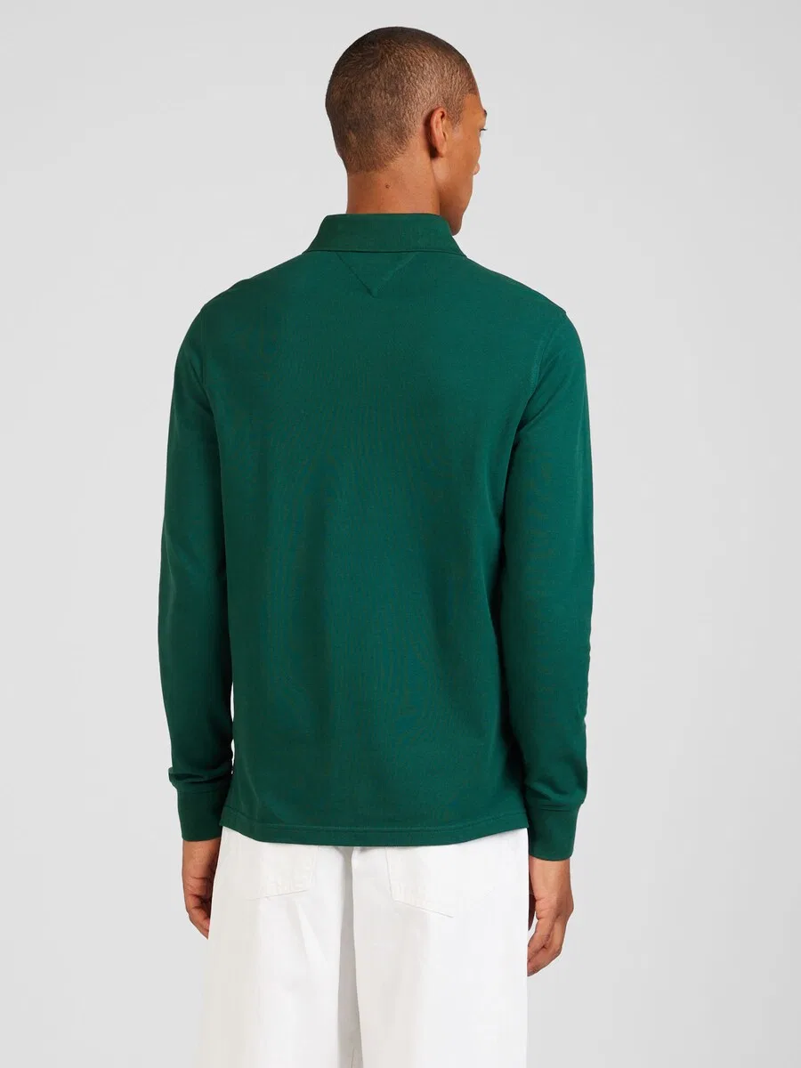 Рубашка TOMMY HILFIGER '1985 REGULAR LS POLO' изумрудного цвета — фото 3