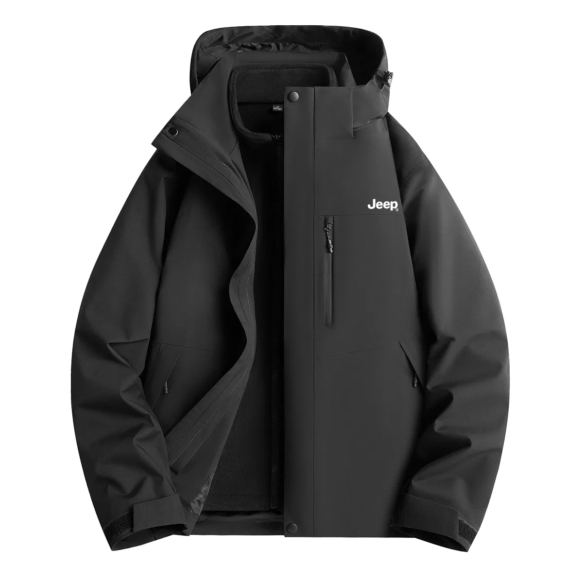 Детская ветровка Jeep Lifestyle Windbreaker Jacket, Light Gray — фото 3