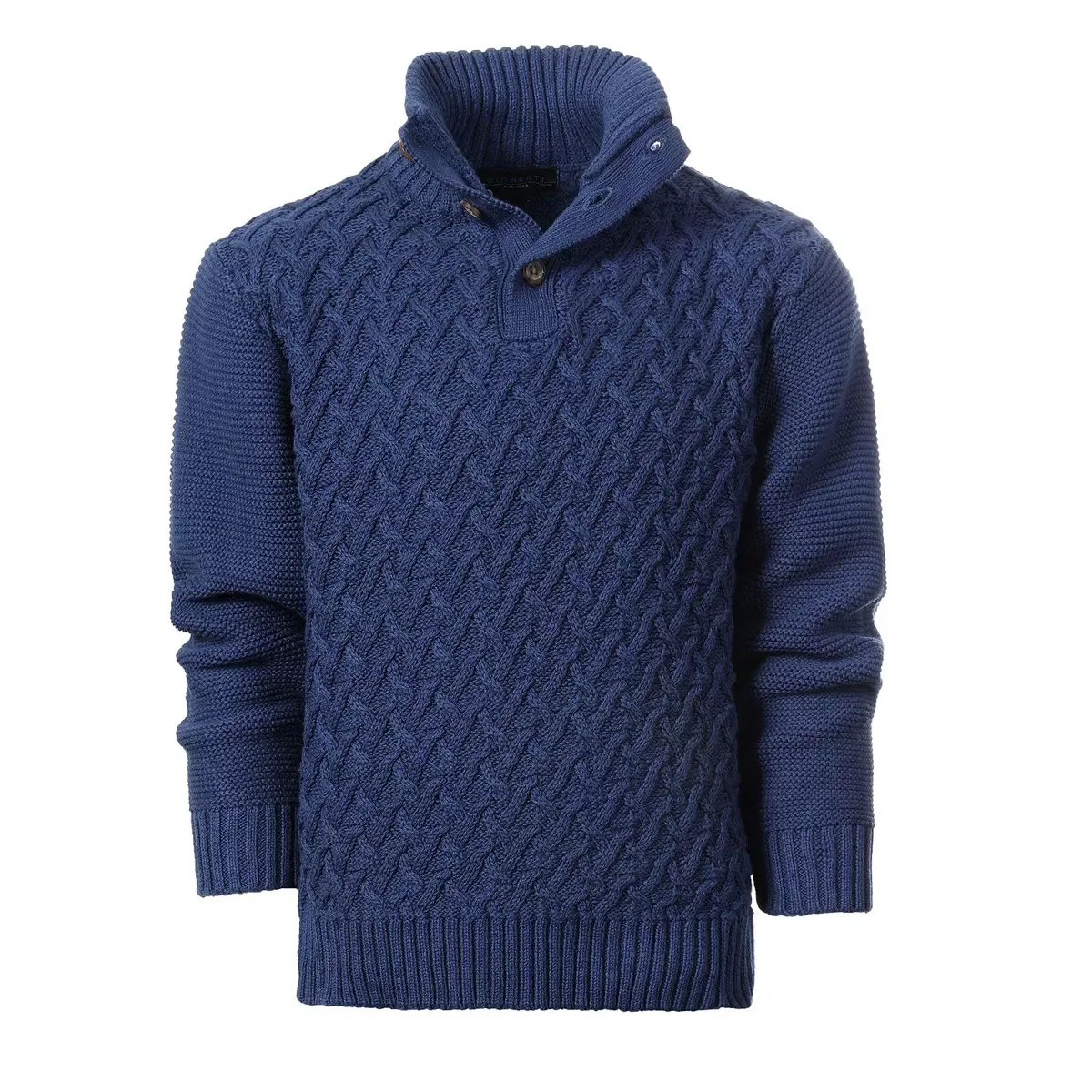 Детский джемпер с имитацией воротника-стойки GIOBERTI, Royal Blue