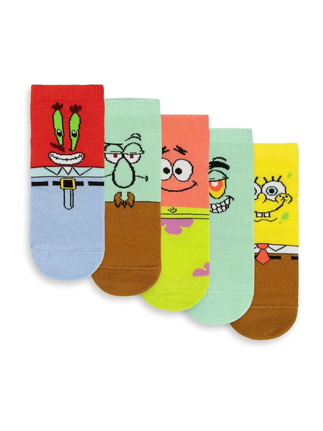 Носки до колен SpongeBob SquarePants, набор 5 пар Vanilla Underground, мультиколор — фото 2