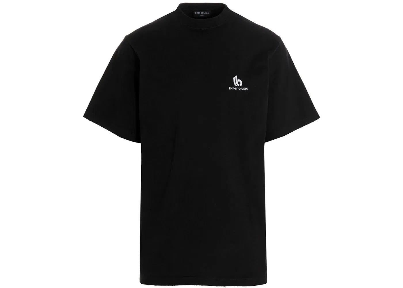 Мужская футболка с вышивкой Balenciaga, Black/White