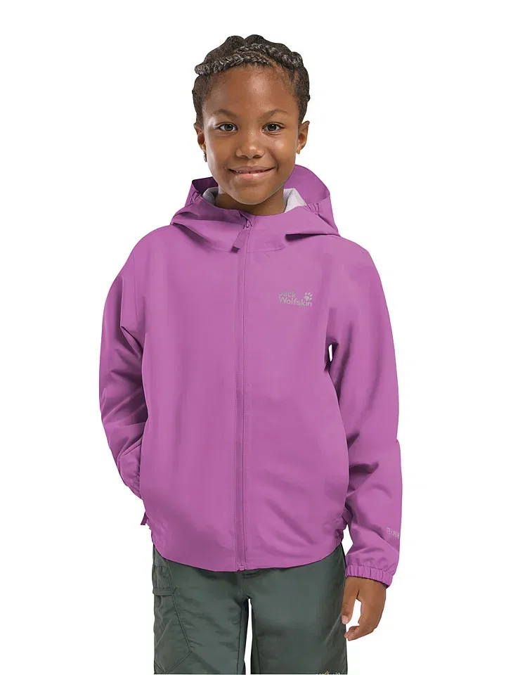 Дождевик с капюшоном Flaze Jack Wolfskin, фиолетовый