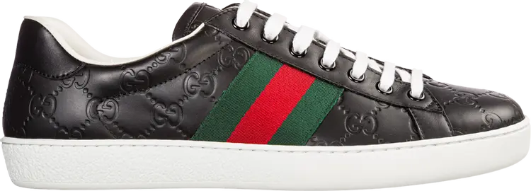 

Кроссовки Gucci Ace Black Logo, черный
