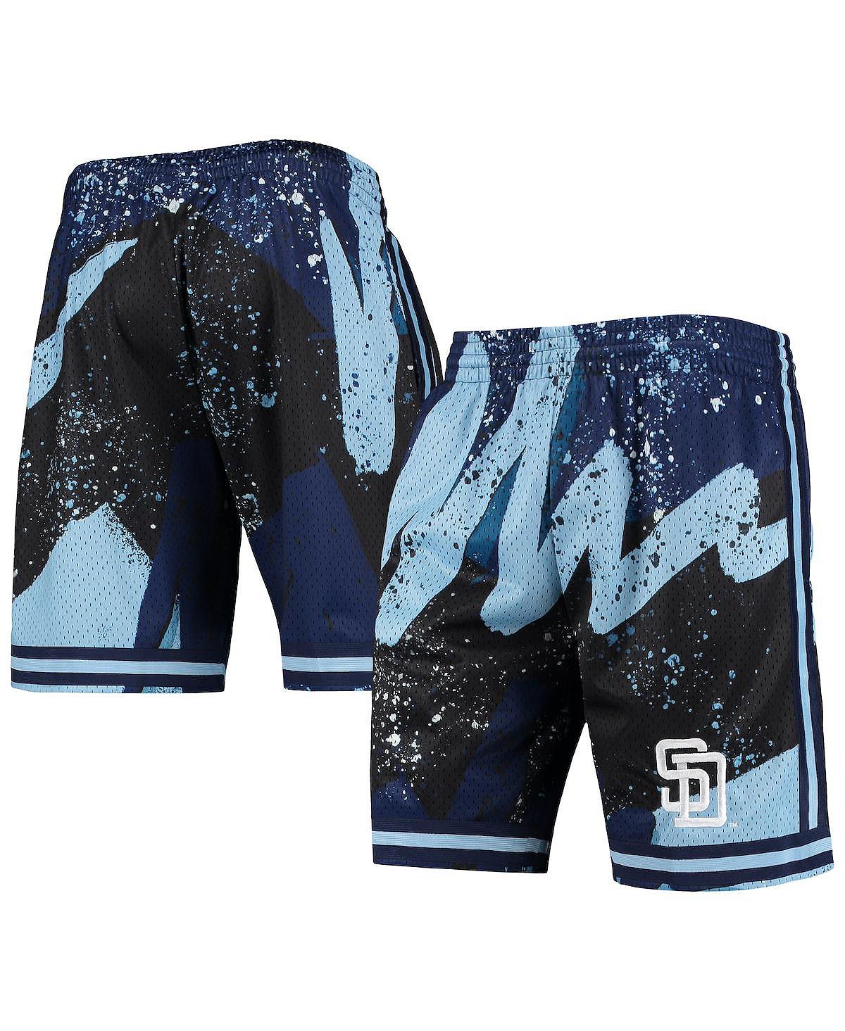 Мужские черные шорты san diego padres hyper hoops Mitchell & Ness, черный - фото