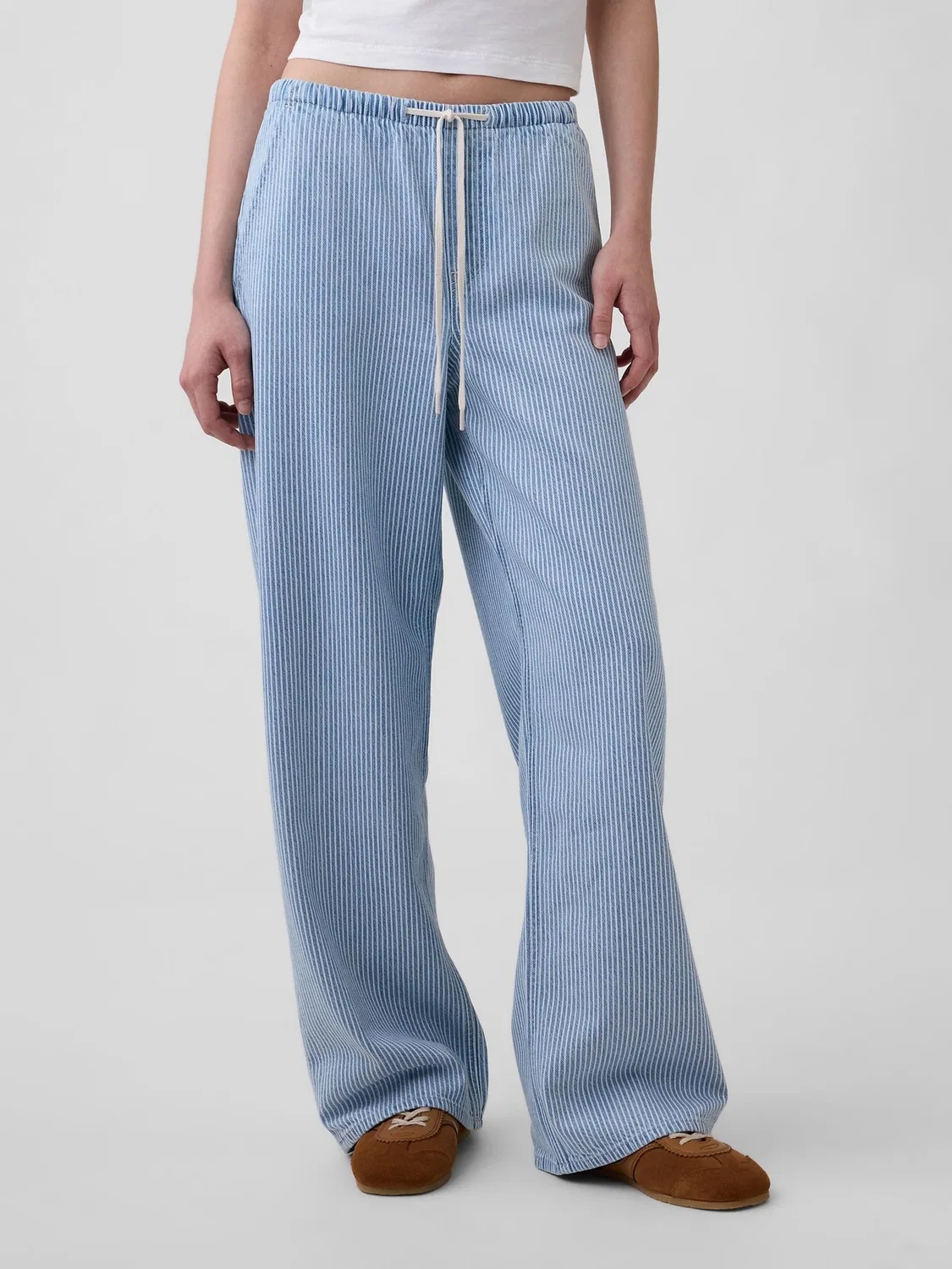 Джинсы свободные, низкая посадка, UltraSoft Easy '90s Loose Gap, Light Wash Stripe
