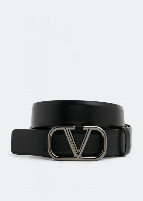 

Ремень VALENTINO GARAVANI VLogo Signature leather belt, черный