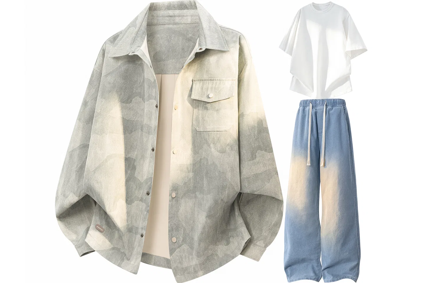 Детский спортивный комплект Khaki White Light Blue WARRIOR