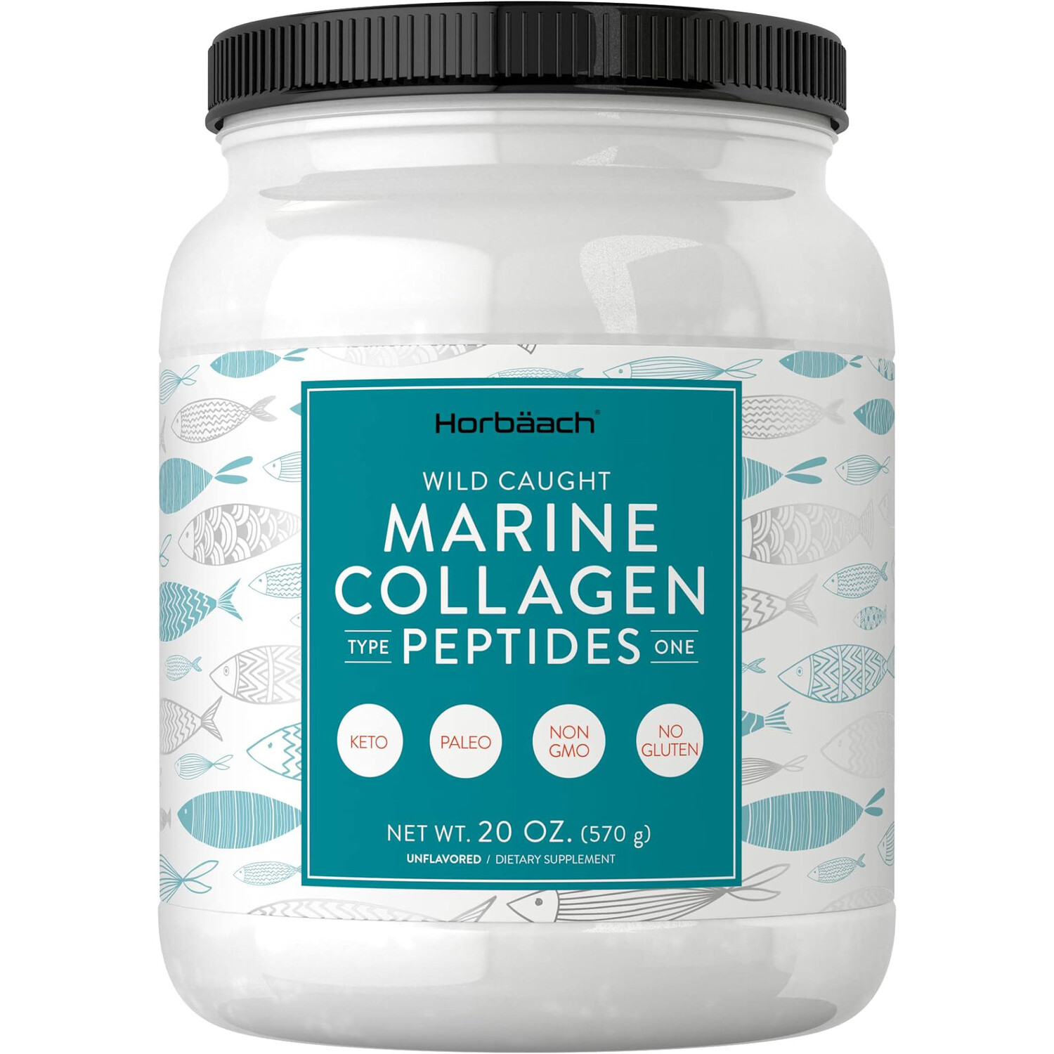 

Коллаген Horbaach Marine Peptides, 570 гр