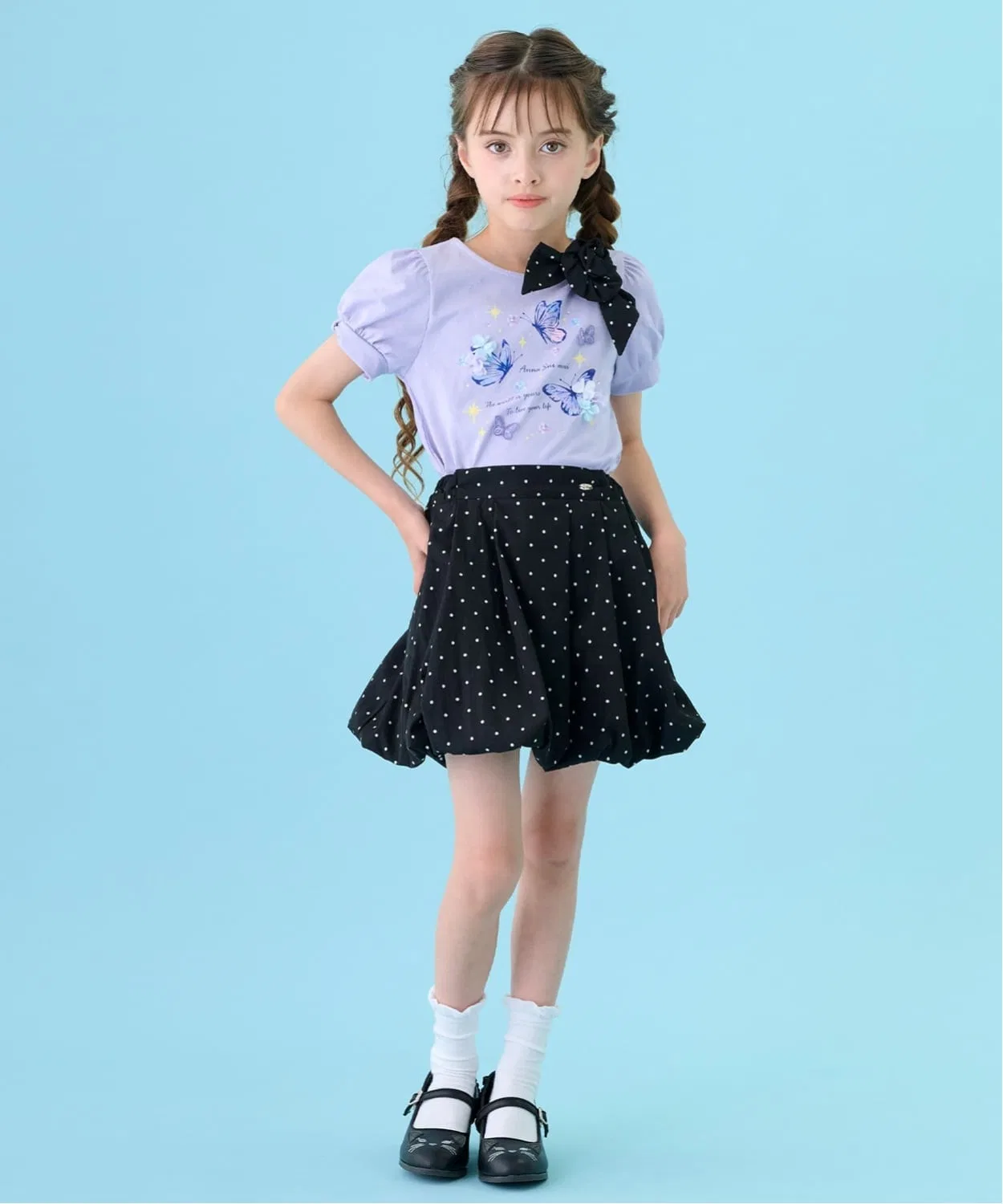 Детская футболка с принтом бабочки Butterfly Dreamy ANNA SUI mini, Emerald — фото 4