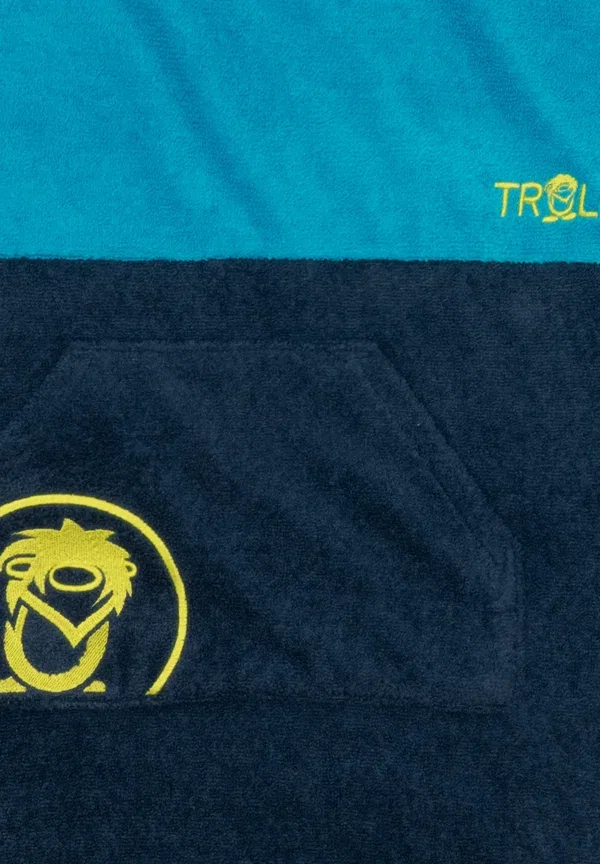 Пончо из полиэстера Kvalvika Surf Poncho Trollkids Vivid Blue, ярко-синий — фото 3