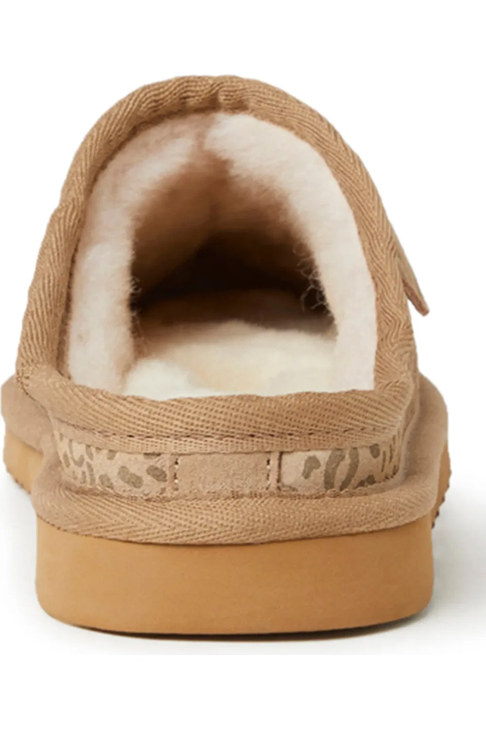Детские тапочки-клоги на овчине Fireside Dempsey FIRESIDE BY DEARFOAMS, Leopard — фото 4