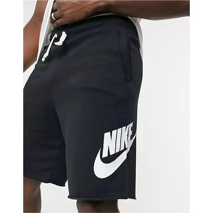 Мужские спортивные шорты свободного кроя из футера с моделью Sport Essentials French Terry Alumni, Nike, Черный — фото 4