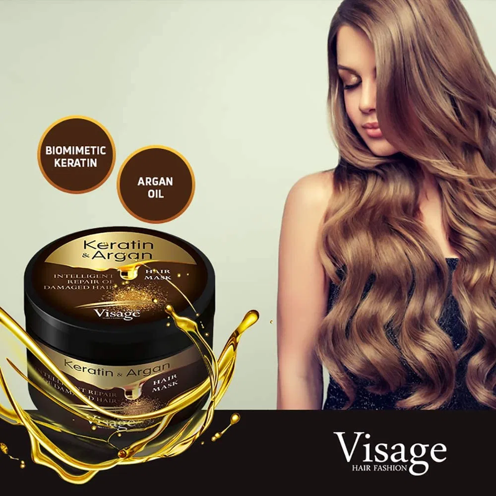 Набор для ухода за волосами с аргановым маслом и кератином от VISAGE Visage — фото 2